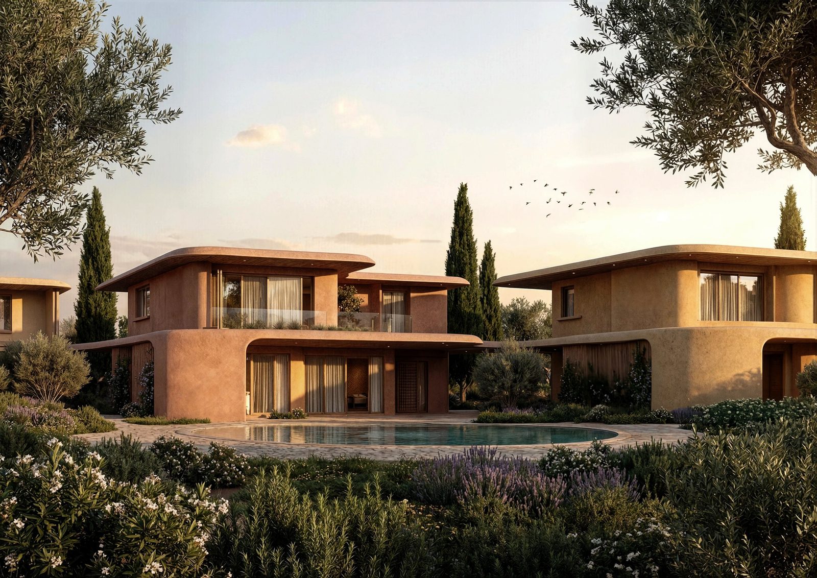 Aegean Residencies — earth-toned villas on the outskirts of Chania