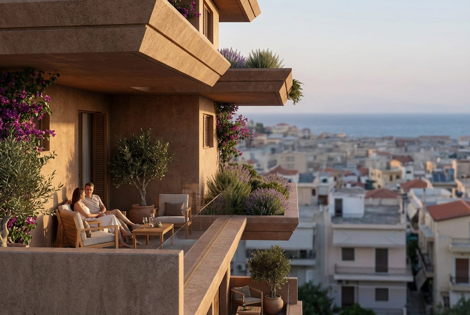 Balcony living space at SM Residencies
